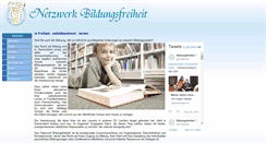 Desktop Screenshot of netzwerk-bildungsfreiheit.de