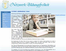 Tablet Screenshot of netzwerk-bildungsfreiheit.de